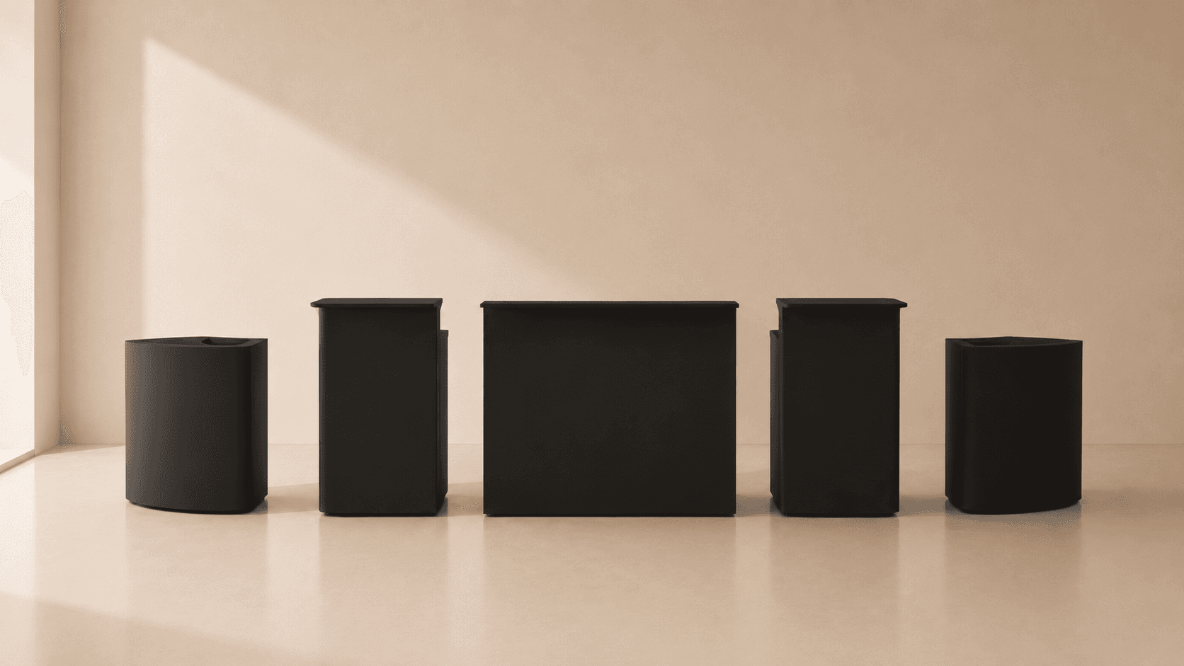 BLACK LINE BAR / HEXA SHELVES